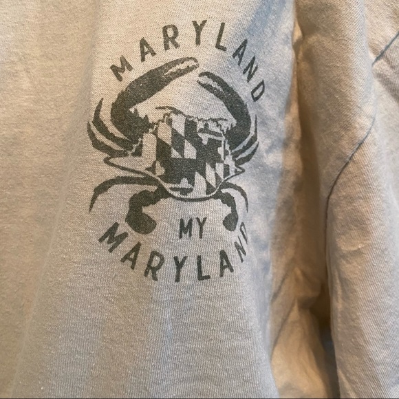 Maryland/crab T shirt. Size large nice graphic on front and back. - Picture 3 of 7